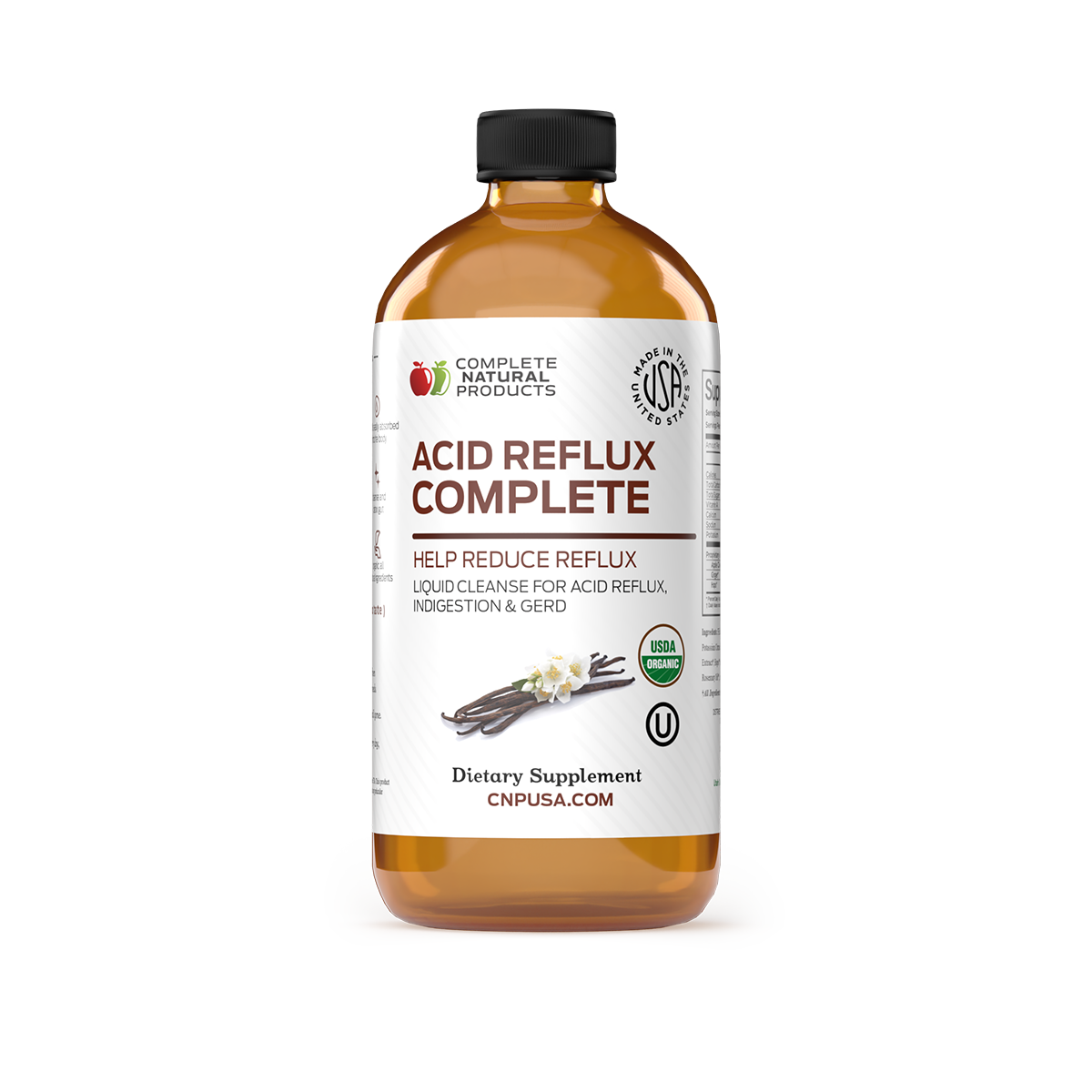 Acid Reflux Complete with natural supplements for effective relief from GERD, reflux, and indigestion, promoting overall digestive health.