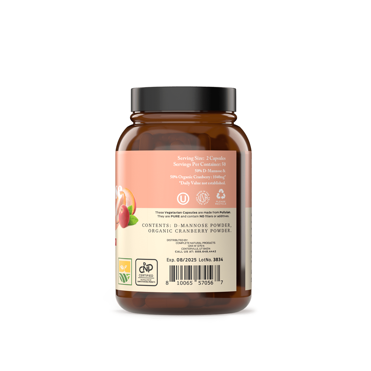 Organic D-Mannose & Cranberry Capsules