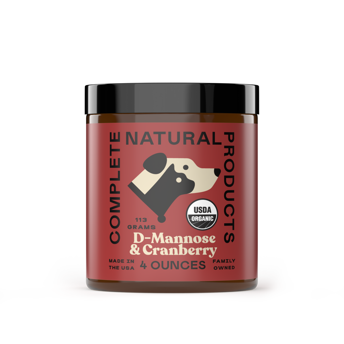 Organic D-Mannose & Cranberry Powder for Dogs, Cats, & Pets