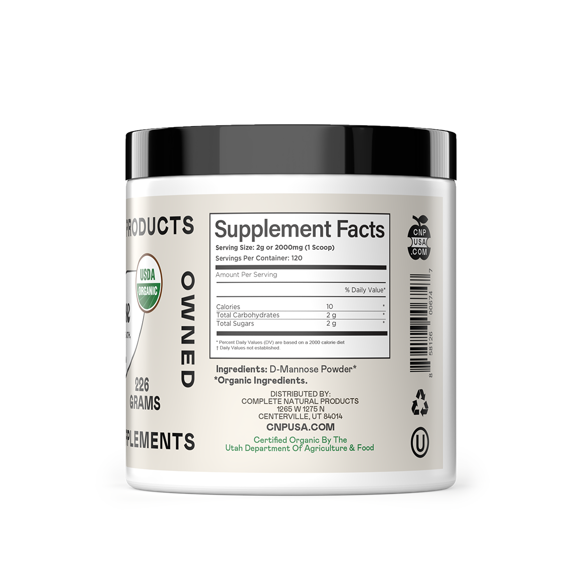 Organic D-Mannose Powder - Urinary Tract & Bladder Treatment