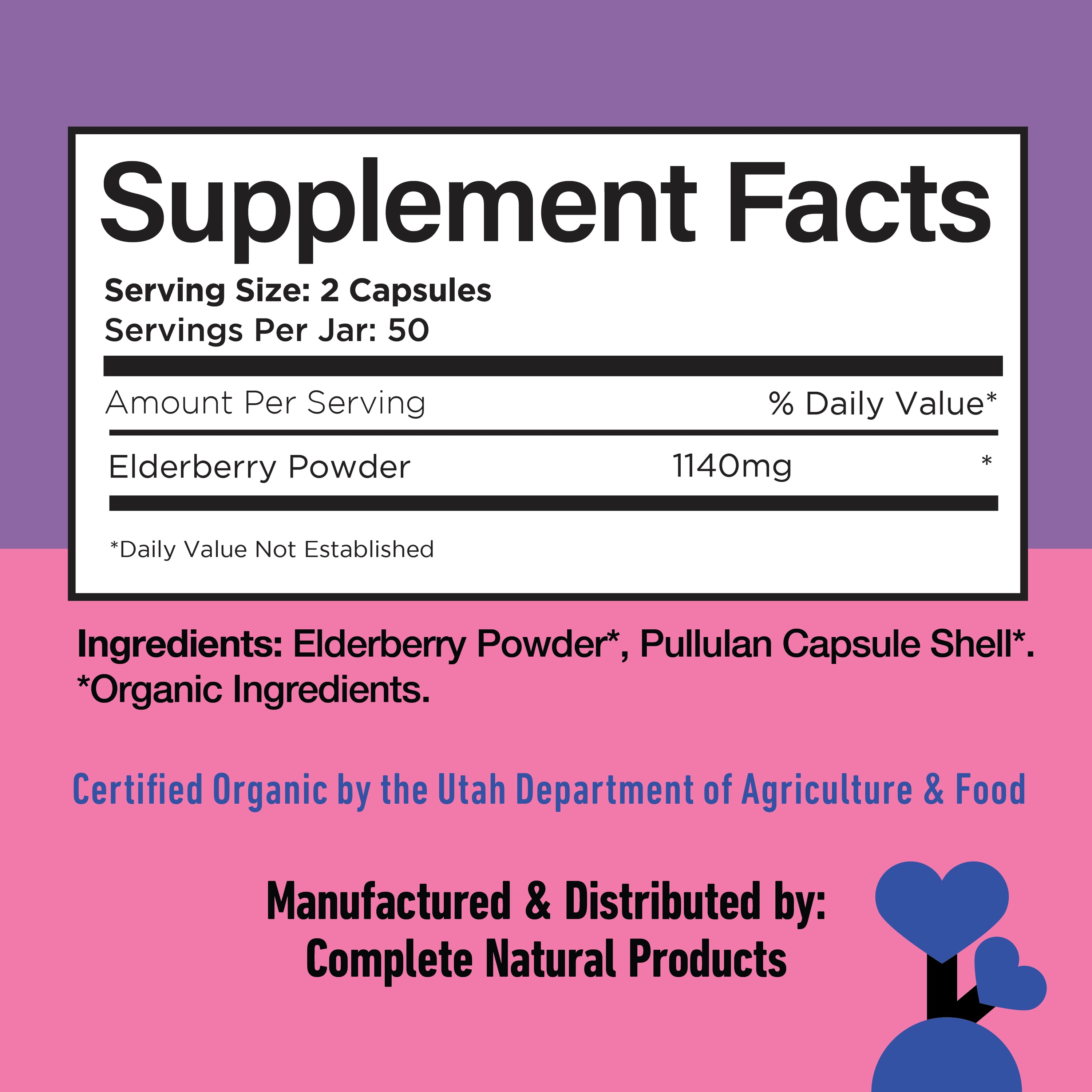 Capsules de sureau bio