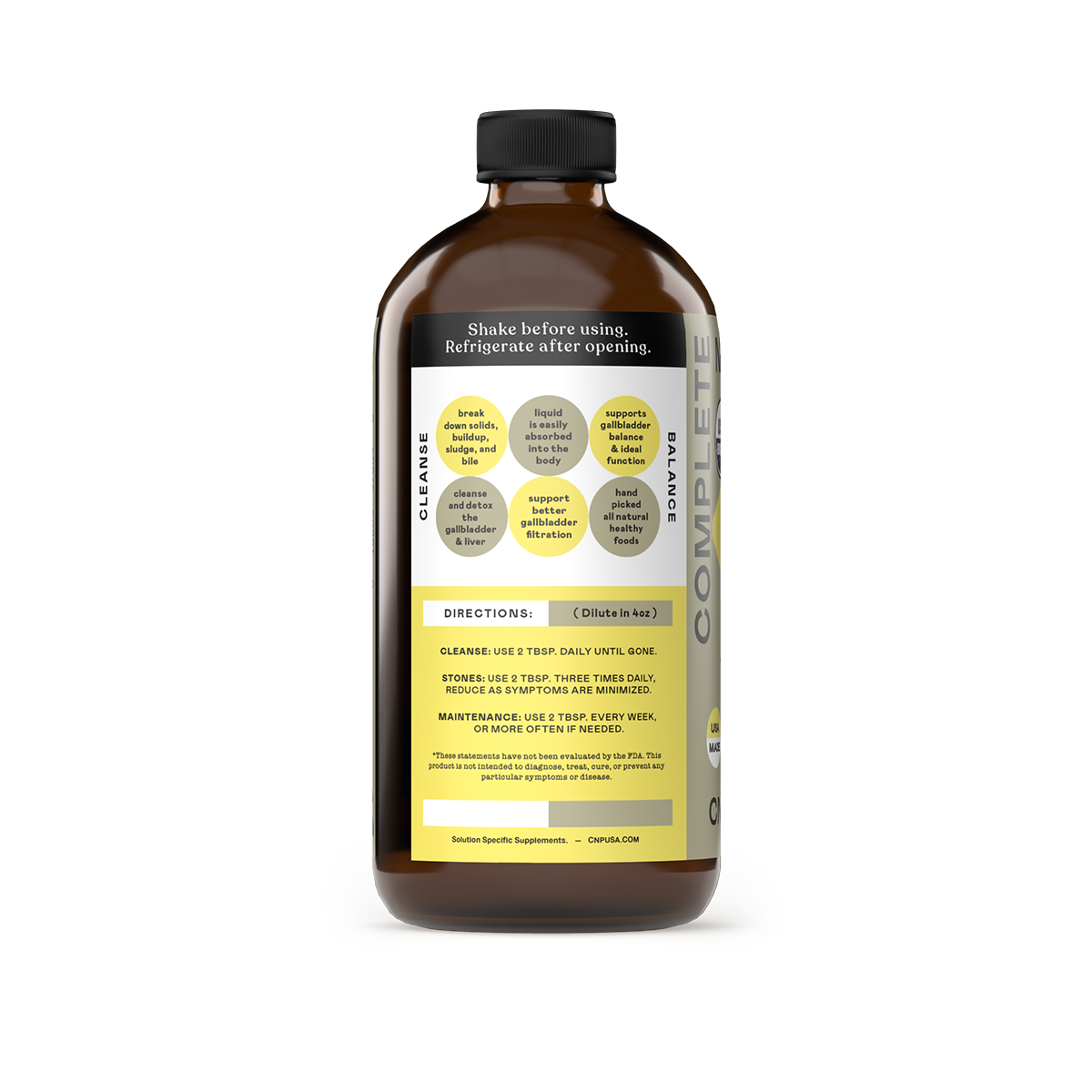 Gallbladder Complete - Glass Bottle, Gallbladder Cleanse Supplement ...