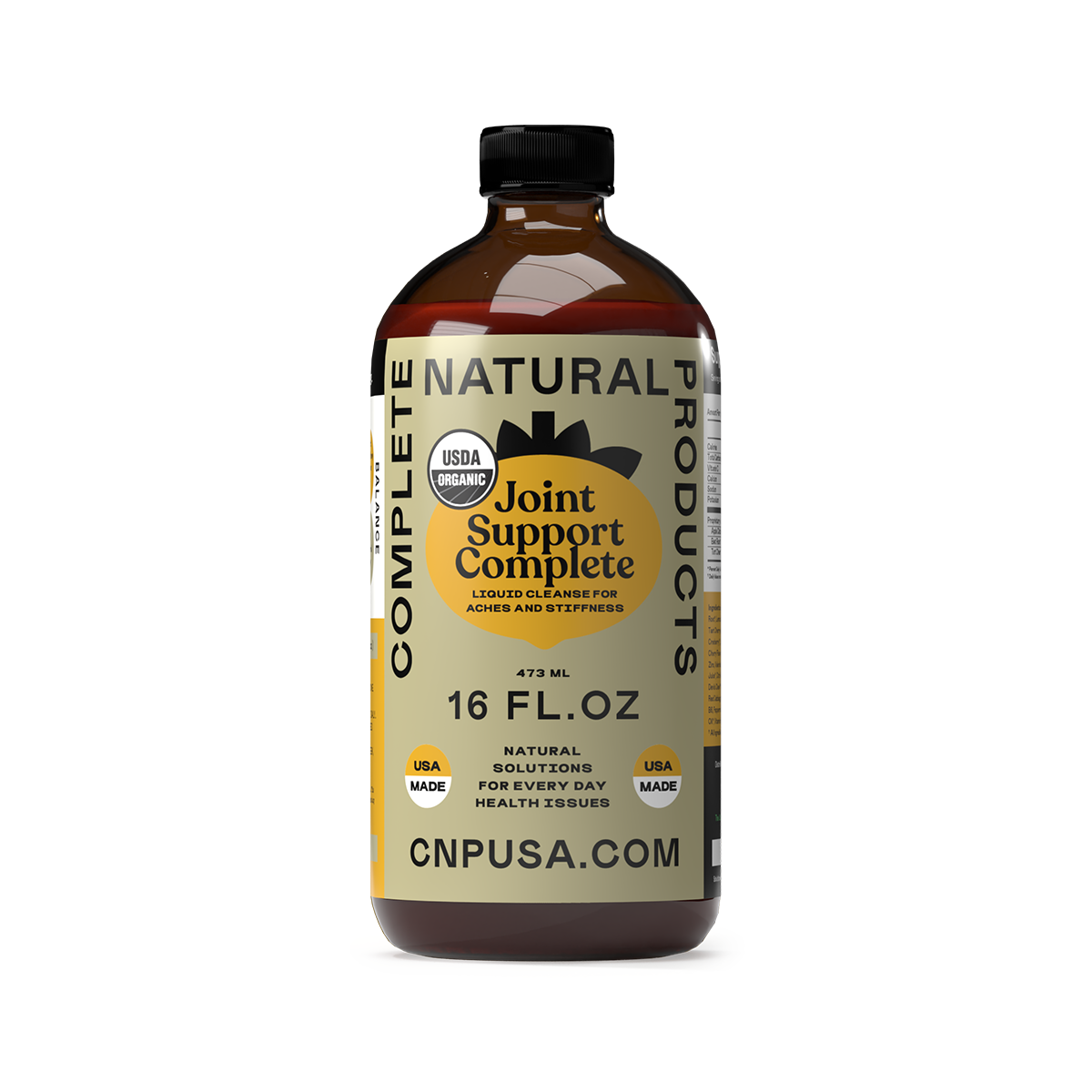 Support articulaire complet - Bouteille en verre de 16 oz
