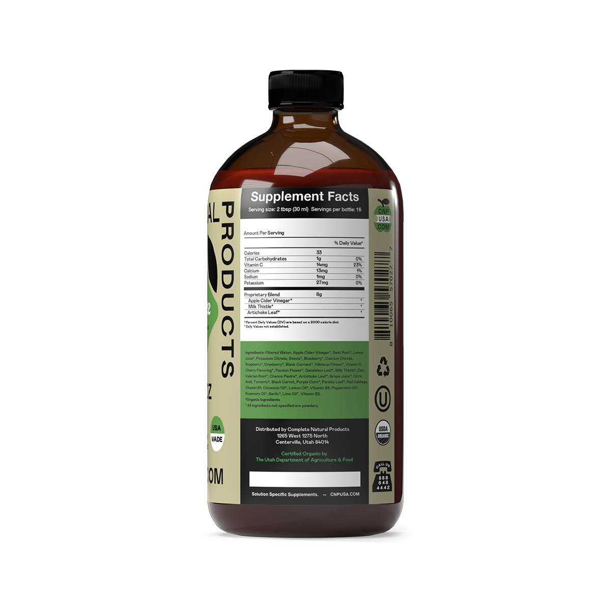 Foie complet - Bouteille en verre de 16 oz