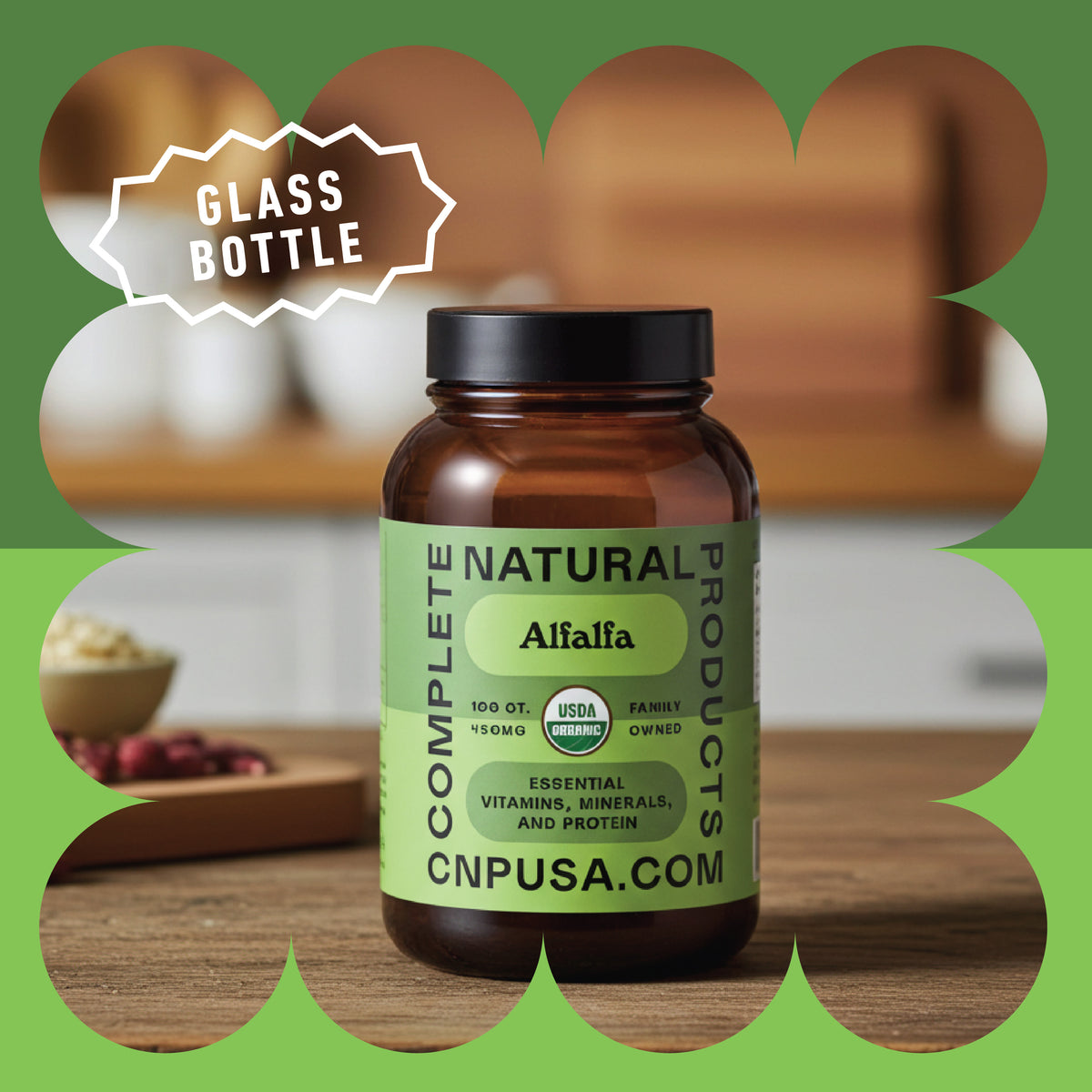 Capsules de luzerne biologique