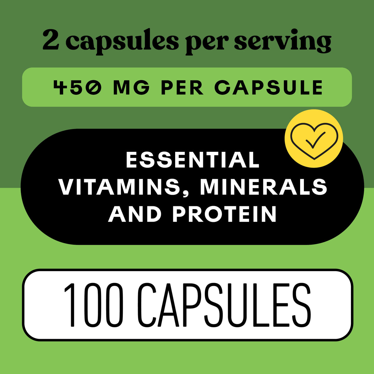 Capsules de luzerne biologique