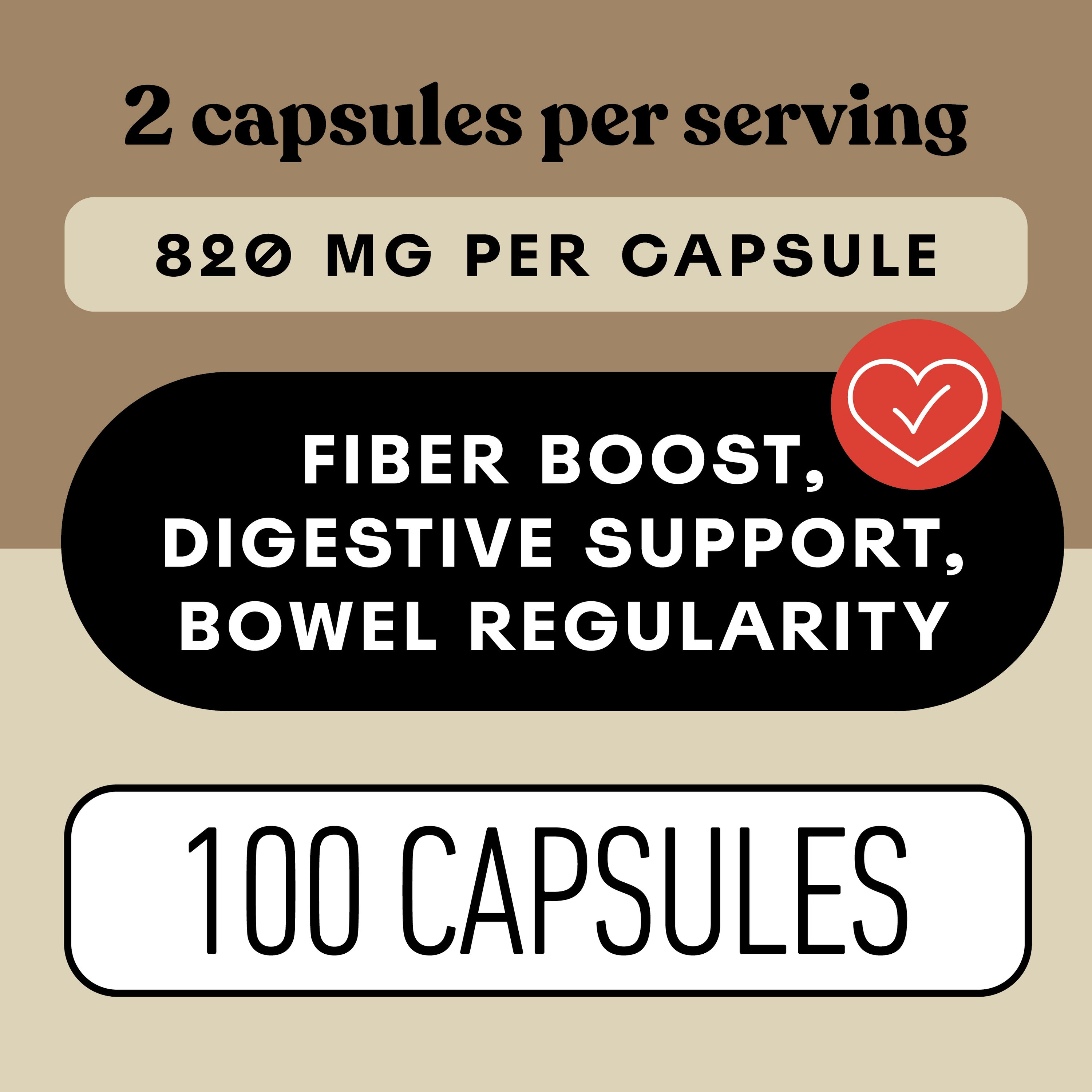 Gélules de cosses de psyllium bio