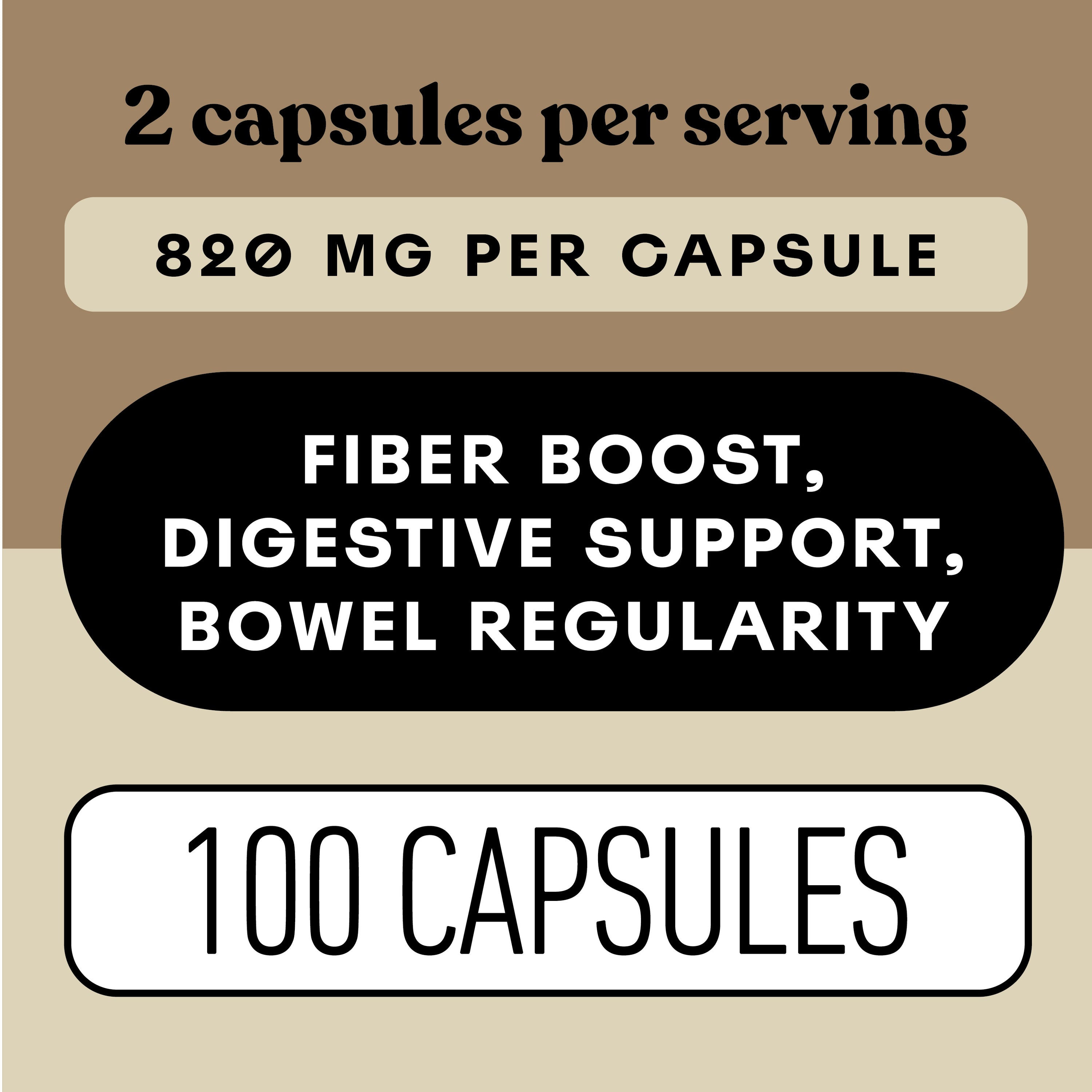 Organic Psyllium Husk Capsules