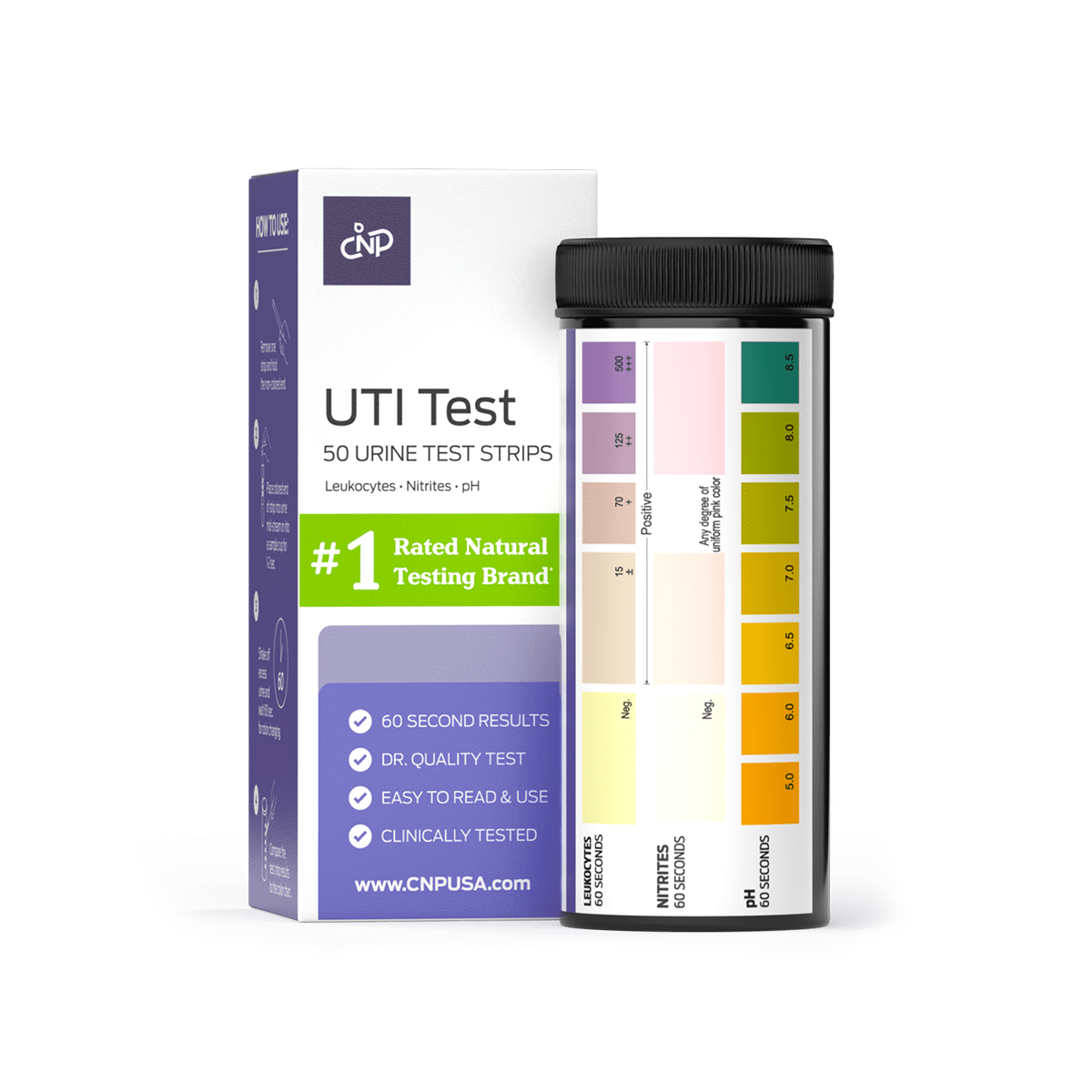 Bandelettes de test UTI - 50 unités