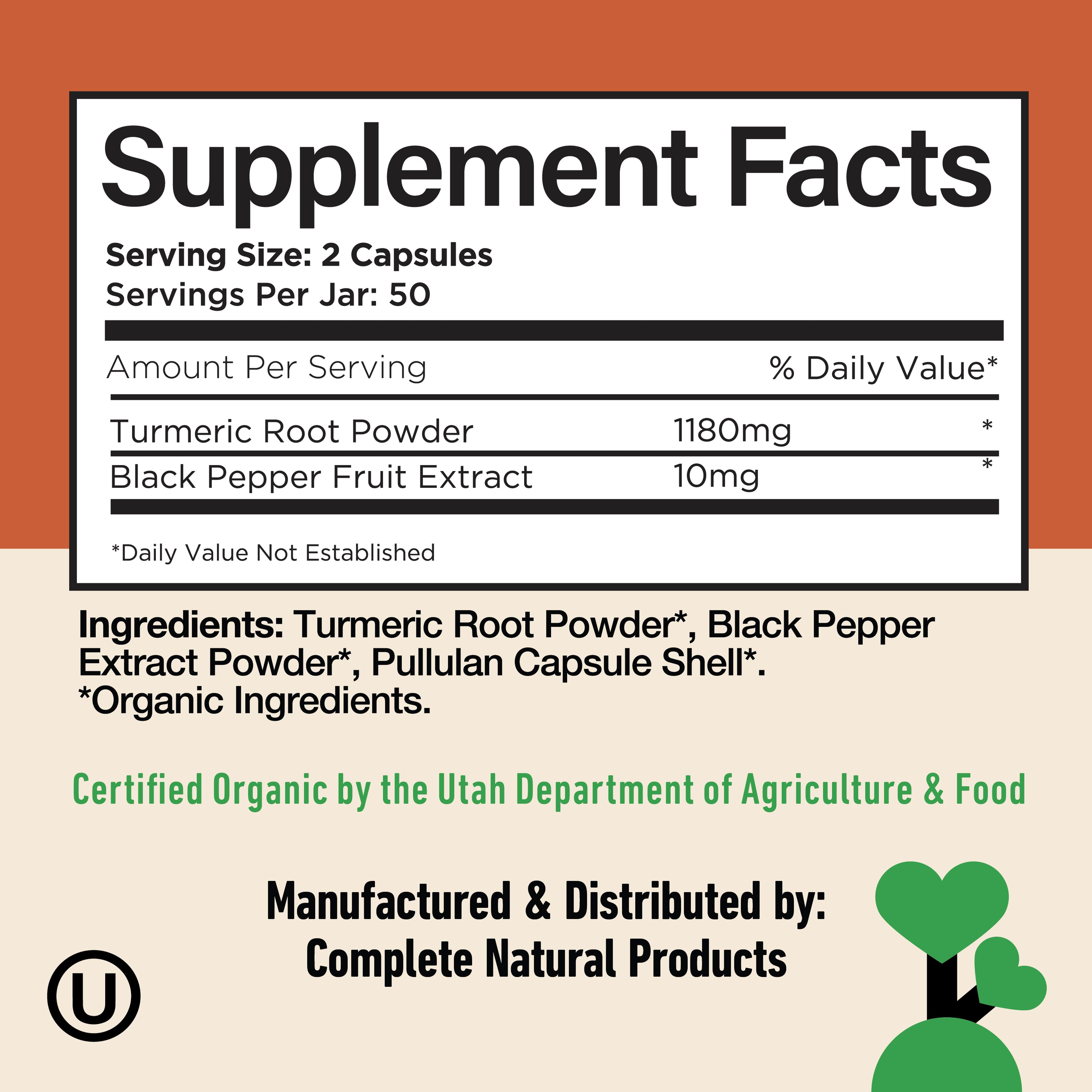 Gélules de curcuma bio