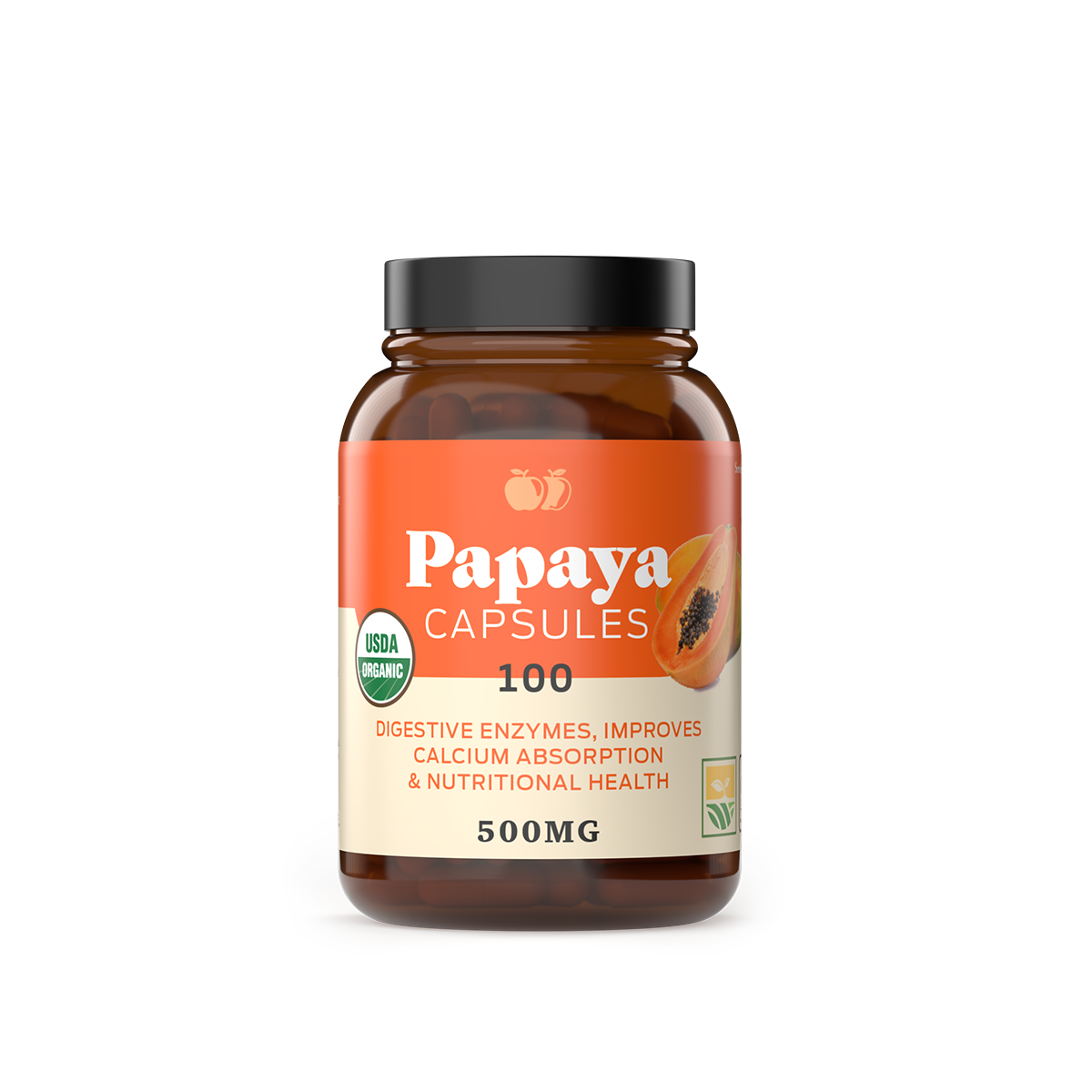 Cápsulas de Papaya Orgánica